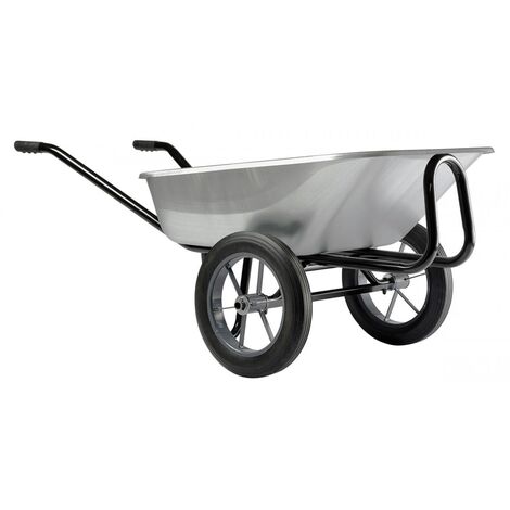 Brouette Expert Twin 150 L Galva roues pleines
