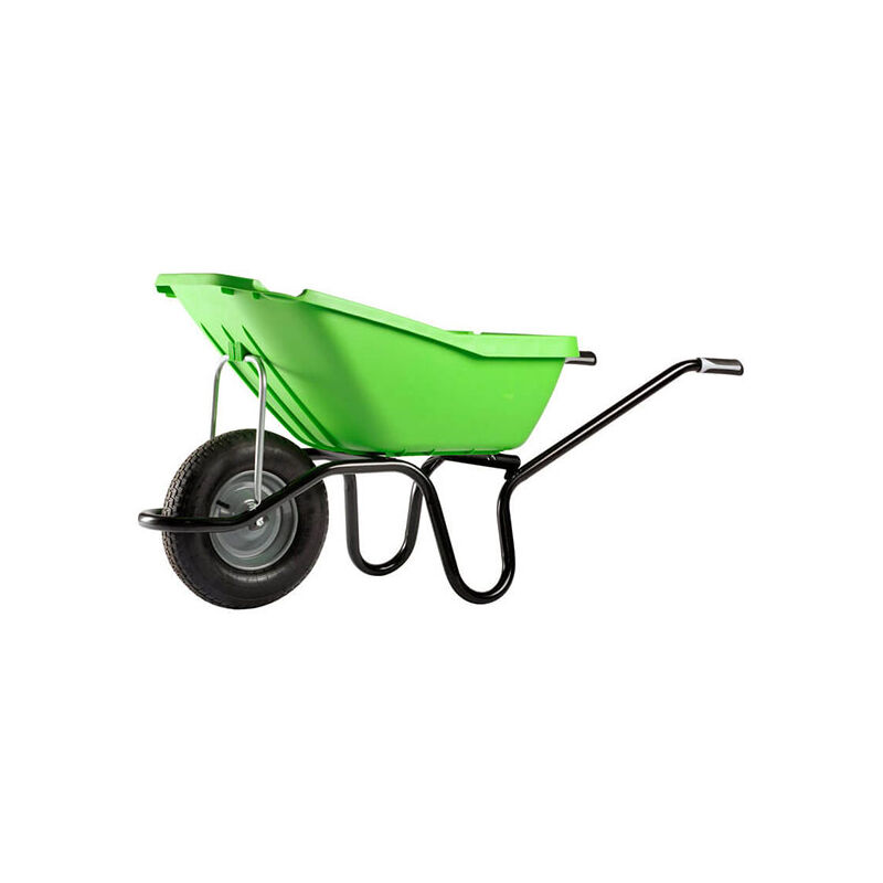 Haemmerlin - Brouette pick up verte 110 l gonflable polypropylène et acier
