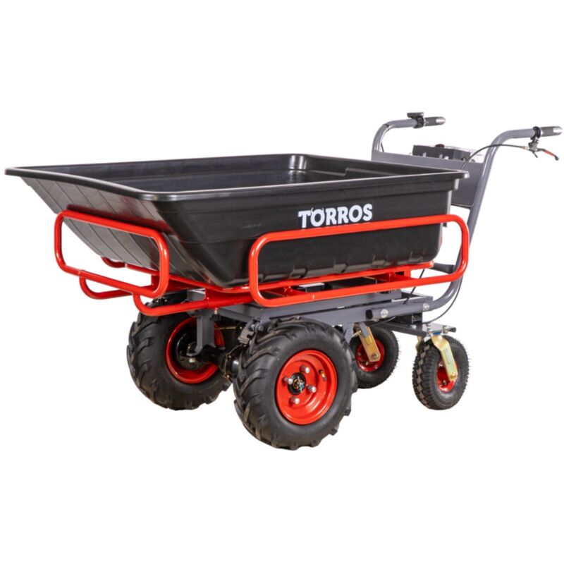 Brouette électrique 300 kg avec benne en plastique Torros EP300P