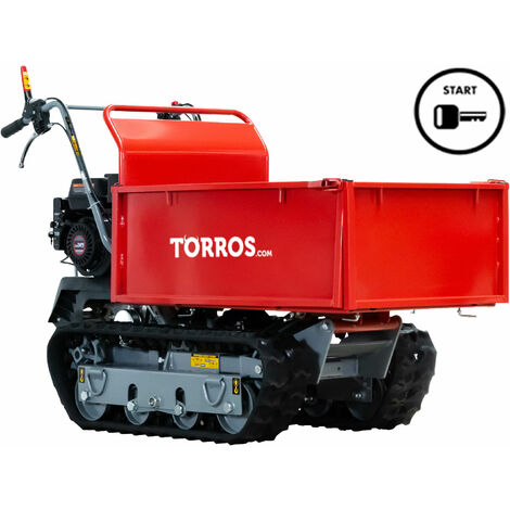 Brouette motorisée essence 600 kg - 6,5 CH démarrage électrique et basculement hydraulique Torros MRP600HE