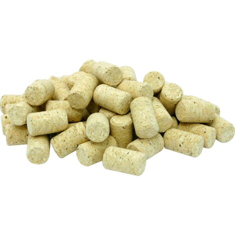 Browin 650210 Tappi in Sughero 100 Pezzi, 24 x 24 x 38 mm, per Bottiglie di Vino, per bricolage, Legno