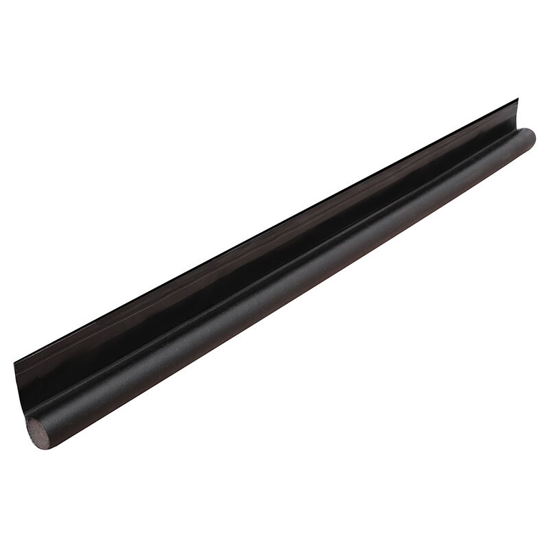 Cyslmuk - Black 96cm Single Sided Door Bottom with Self Adhesive Seal Weather Stripping Door Seal Strip Draft Stopper Weather Stripping Door Seal