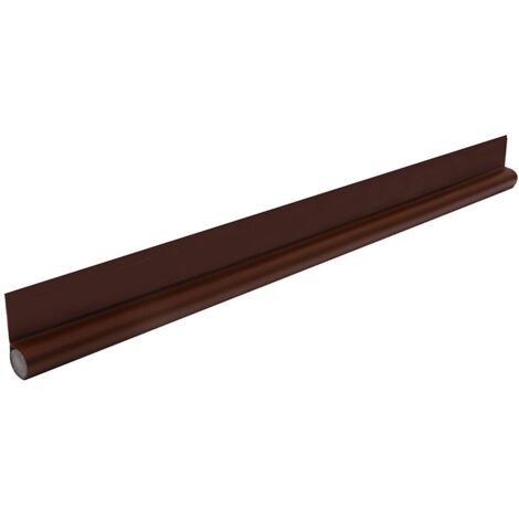 Brown 96cm Single Sided Door Bottom with Self Adhesive Seal Weather Stripping Door Seal Strip Draft Stopper Weather Stripping Door Seal Strip