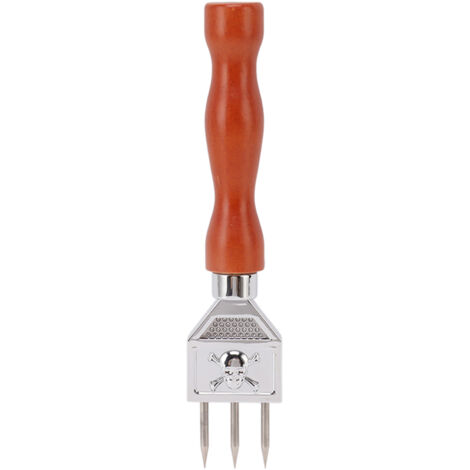 Broyeur à Glace en Acier Inoxydable 304 avec Manche en Bois pour Casser la Glace - Type A