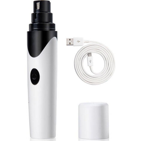 Broyeur à ongles pour chien ultra silencieux, coupe-ongles rechargeable pour animaux de compagnie, coupe-ongles pour soins des griffes