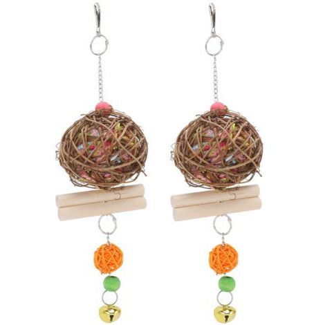 Broyeur de Cage pour perroquets, jouet à mcher pour oiseaux, pour recherche de nourriture, pour calopsitte, Conure, gris africain