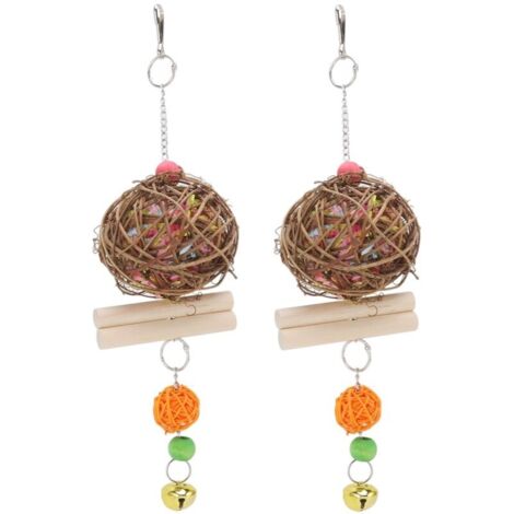 Broyeur de Cage pour perroquets, jouet à mcher pour oiseaux, pour recherche de nourriture, pour calopsitte, Conure, gris africain