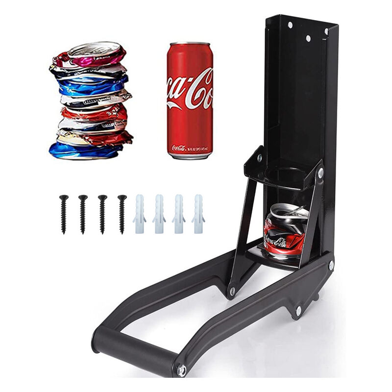 Feiyue - Broyeur de canettes mural à traction manuelle, 16 oz.