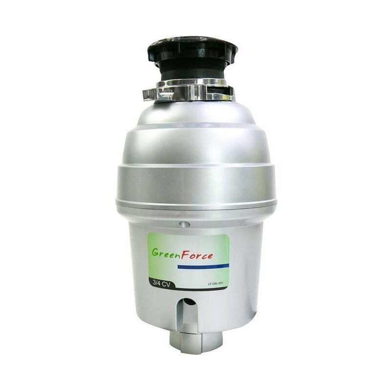 Broyeur de déchets Green force pour évier 0.75 cv