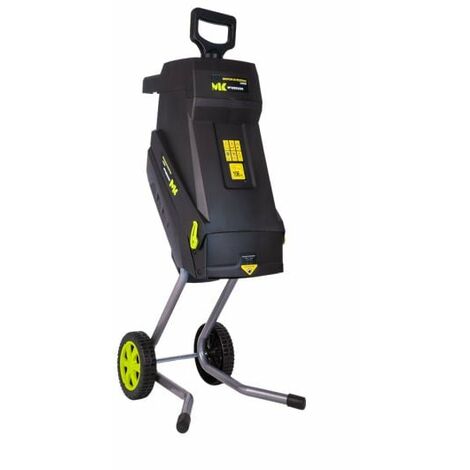 Broyeur de végétaux électrique 2400W – Capacité de coupe 45 mm – Double lame réversible – Rapport de broyage 10:1 – Sac 45 L