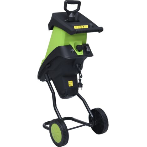 Broyeur électrique de jardin avec 2 lames supplémentaires 2400W vidaXL - Vert