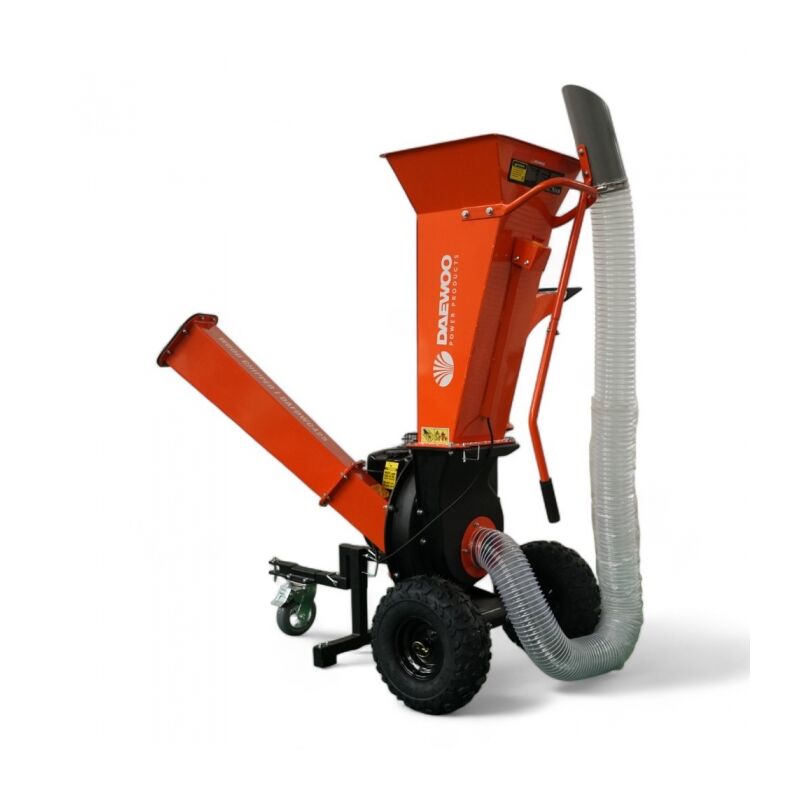 Daewoo - Broyeur Végétaux à Disque, Coupe 50mm, Moteur 212cc 7cv, Double Trémie et aspiration DAFDWC425