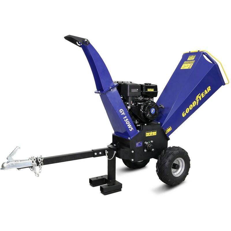 Goodyear - Broyeur végétaux thermique 15CV Branches Ø12cm Démarrage manuel