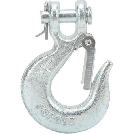 BRRNOO Crochet de Remorquage, Crochets de Chaîne de Treuil avec à Chape en Acier au Carbone forgé G70 pour Chaînes de Véhicule de Remorquage de Camion de Remorque.