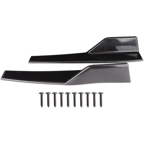 Brrnoo Jupes Latérales pour Les Voitures, Voiture de Jupe Latérale Splipteurs de Rocker Brillant Paire Noire