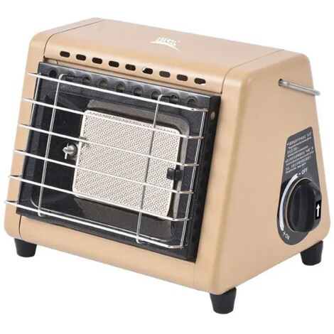 BRS-H23 1500W Chauffage d'hiver portable à gaz pour tente, équipement de camping, de randonnée et de pique-nique, réchaud à double usage, réchaud de cuisine portable