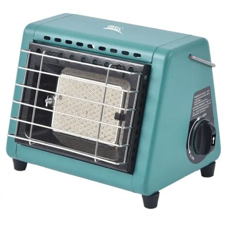 BRS-H23 1500W Chauffage d'hiver portable à gaz pour tente, équipement de camping, de randonnée et de pique-nique, réchaud à double usage, réchaud de cuisine portable