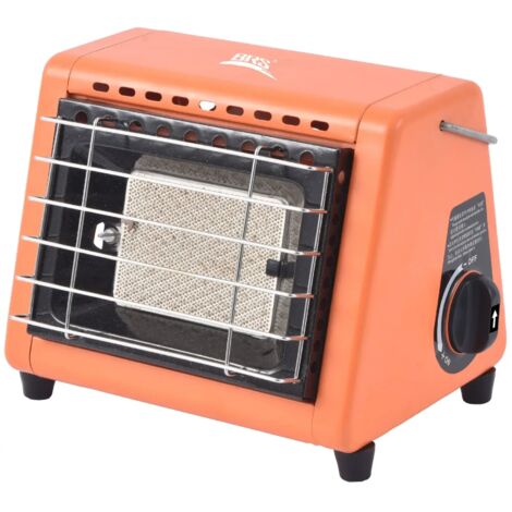 BRS-H23 1500W Chauffage d'hiver portable à gaz pour tente, équipement de camping, de randonnée et de pique-nique, réchaud à double usage, réchaud de cuisine portable