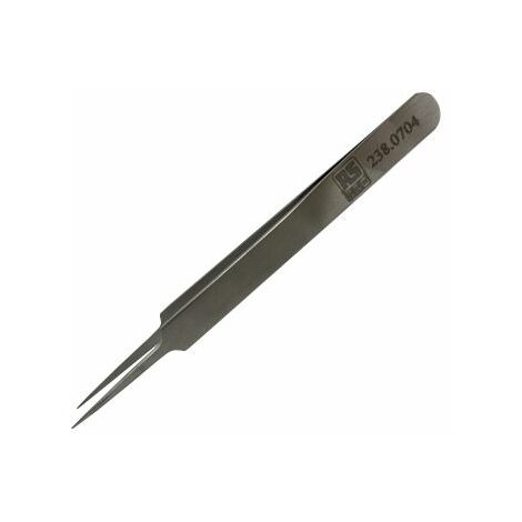 Brucelles de précision RS PRO 5SA pointe fine très pointue en acier austénitique à faible de teneur en carbone, L. 110 ( Prix pour 1 )