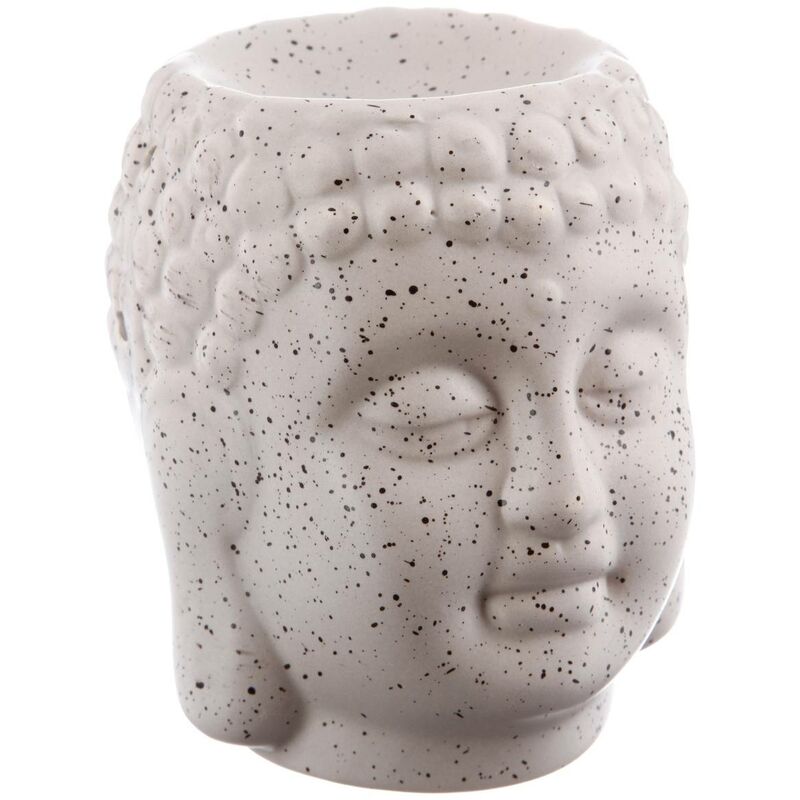 Bruciatore di incenso Buddha in ceramica H11cm - Beige Atmosphera Créateur D'intérieur