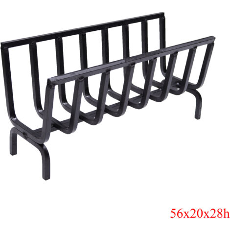 Brucialegna portalegna braciere in ferro per camino e barbecue scegli la misura : 56x20x28h cm
