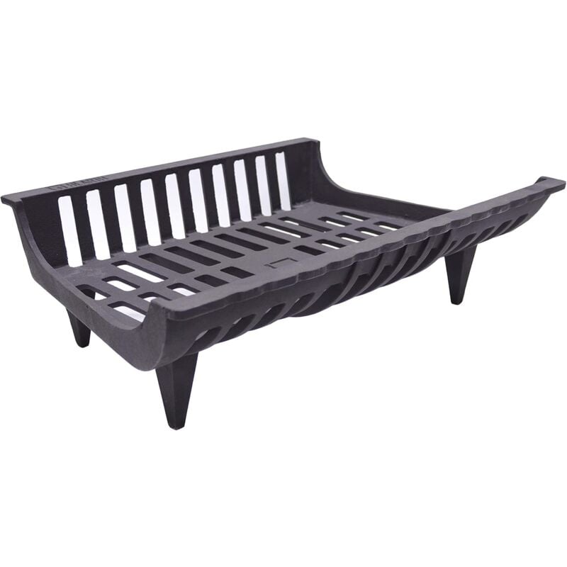 Fonderia Bongiovanni - Poêle à bois porte-bois aile brasero en fonte pour cheminée modèle B02