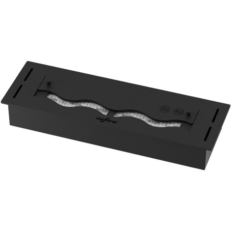 Bruciatore a Bioetanolo da Incasso 50x16x7,5 cm Black Burner 500 Nero