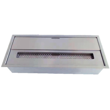 Bruciatore a Bioetanolo per Camini 45,7x18,7x9,5 cm 3,5L in Acciaio Inox
