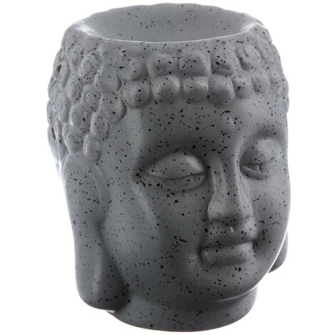 Bruciatore di incenso Buddha in ceramica H11cm - Grigio - Atmosphera créateur d'intérieur
