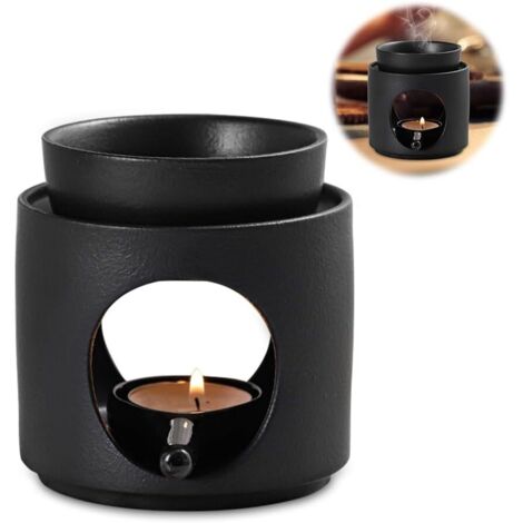 Bruciatore per cera, bruciatori di oli in ceramica con cucchiaio per candele, bruciatore di oli essenziali, diffusore di aromi, bruciatore di oli essenziali per la casa, portacandele