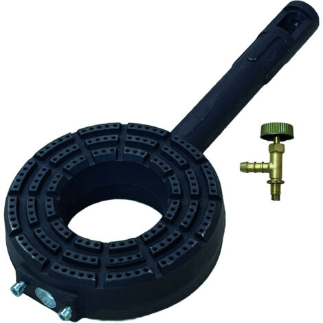 Adattatore Corto Per Bombole Gas Propano, Filetto 3/8 X 21,8 Maschio-femmina Sinistro, In Ottone
