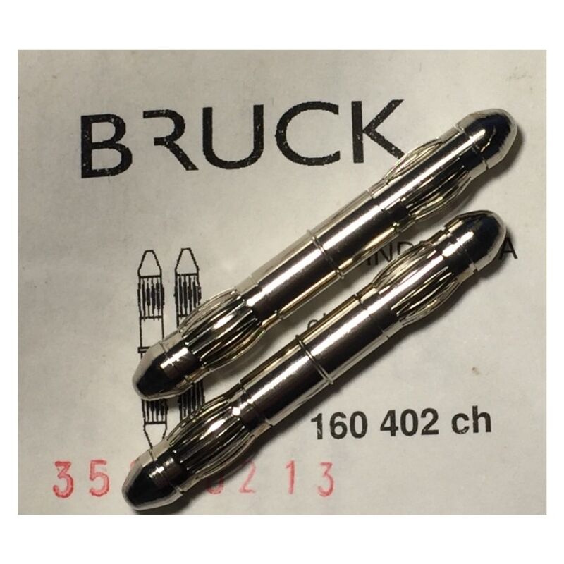 160402 Rail connector (x2) - Chrome - Bruck