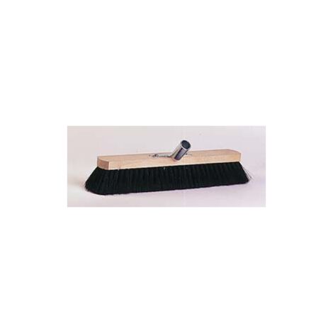 Brück Saalbesen, reines Roßhaar, Breite 50 cm, mit Metallhalter, Holz