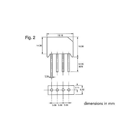 Brückengleichrichter 50v-4a (rs401/l)