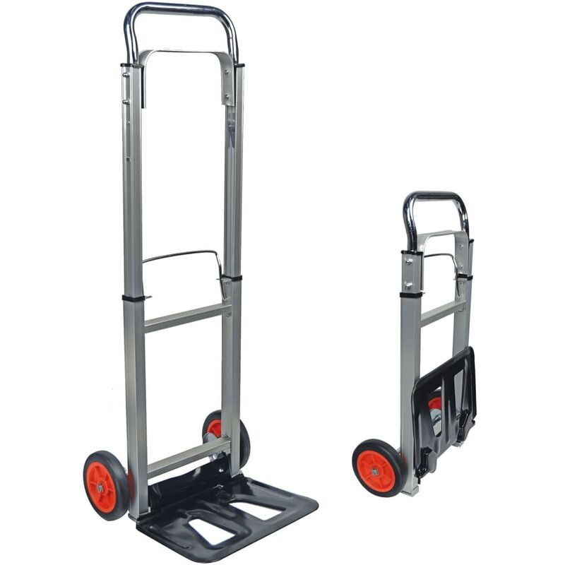 

Br � Der Mannesmann - Brüder Mannesmann Carrito de carga 90 kg 099/T - Plateado