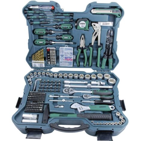Brüder Mannesmann – Coffret multi-outils 303 pièces – Acier chrome-vanadium – Mallette de rangement – Outils pour réparation et bricolage professionnel - Q441211