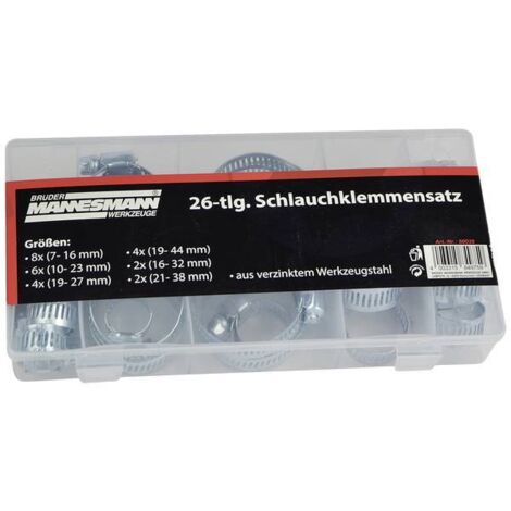 Brüder Mannesmann Fascetta stringitubo M60026 Intervallo Ø fascio 7 fino a 44 mm 1 KIT