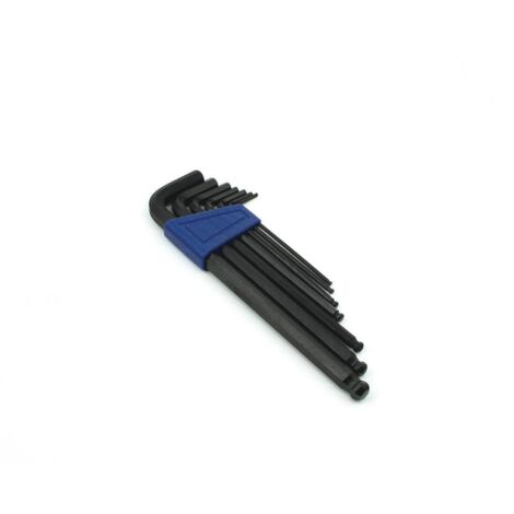 Brüder Mannesmann Jeu de clés mâles coudées 10 mm, 8 mm, 6 mm, 5 mm, 4 mm, 3 mm, 2.5 mm 7 pièces