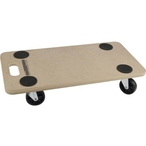 Brüder Mannesmann M00970 Base con ruote per trasporto mobili MDF Capacità di carico (max.): 200 kg 600 mm x 310 mm x 11