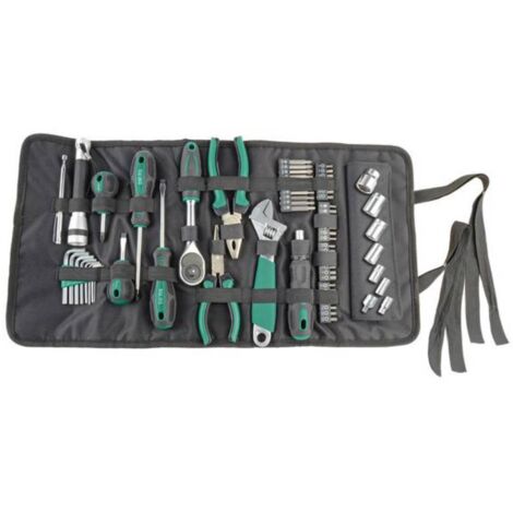 Brüder Mannesmann M21170 pochette attrezzi verde 65 pezzi
