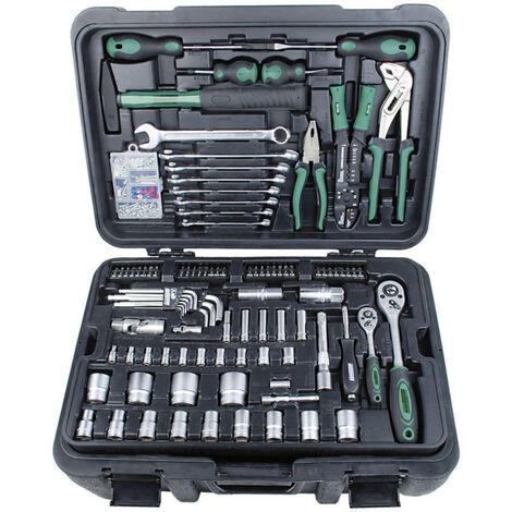 Brüder Mannesmann  M29070 Heimwerker Werkzeugkoffer bestückt 122teilig (B x H x T) 360 x 240 x 530 m