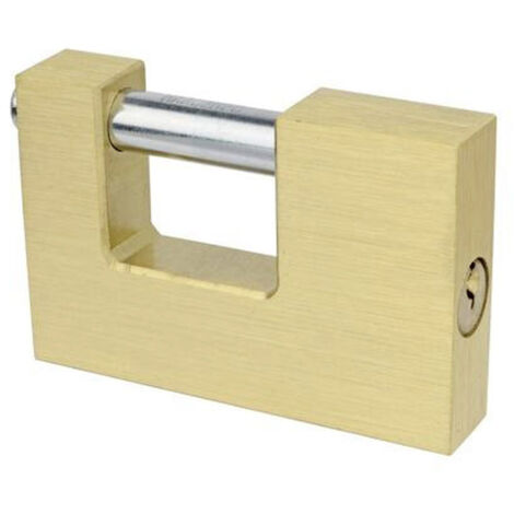 Brüder Mannesmann M41360 Vorhängeschloss 60 mm gleichschließend   Gold Profilzylinder-Vorhangschloss
