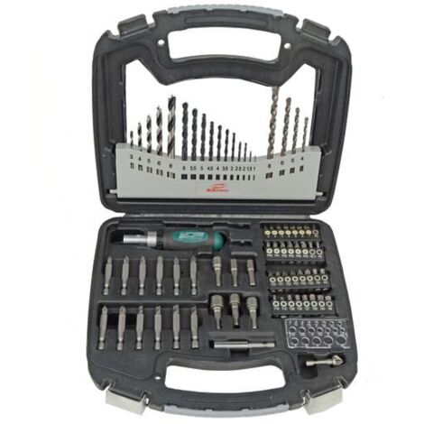 Brüder Mannesmann M54375 75 pièces Assortiment de forets et d'embouts S419251