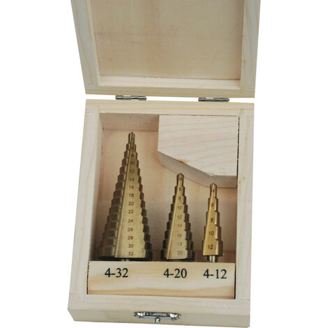 Brüder Mannesmann M54603 Stufenbohrer-Set 3teilig 1 St.