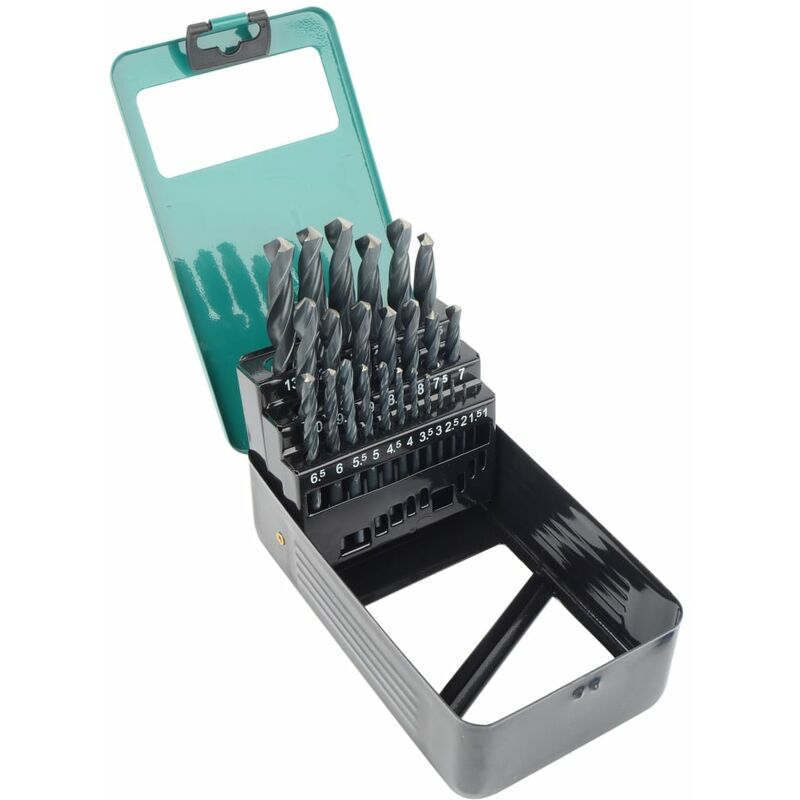 

Brüder Mannesmann Set de brocas espiral taladro 25 pzas metal HSS-G