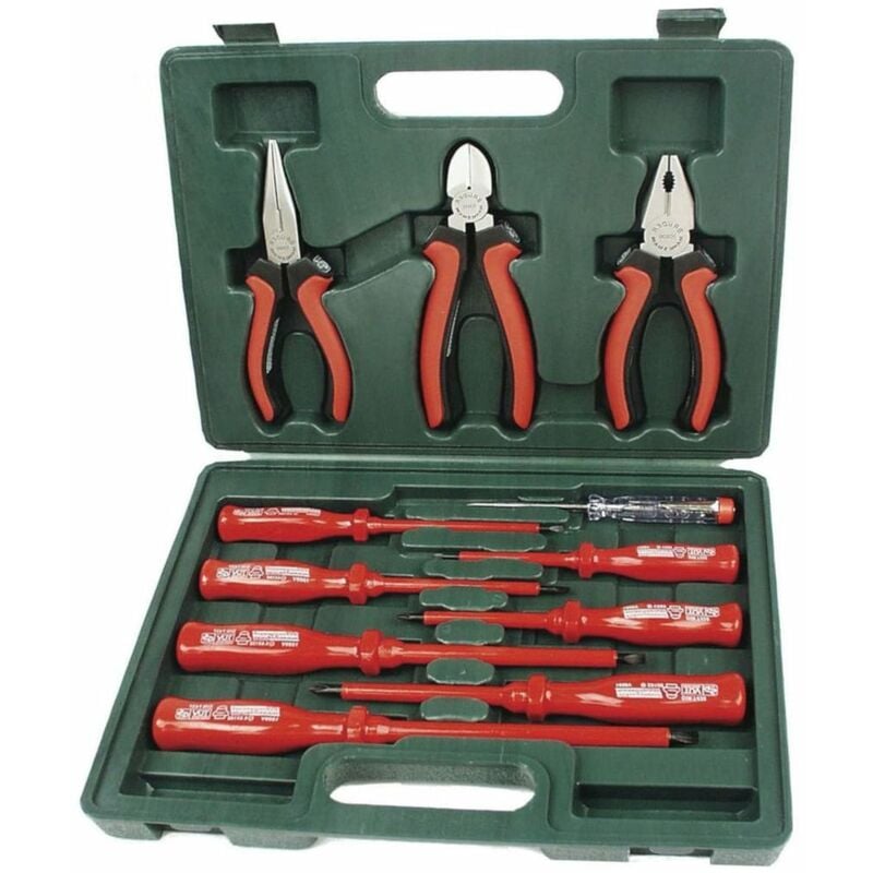 

Brüder Mannesmann Set de destornilladores y alicates VDE 11 uds 11240