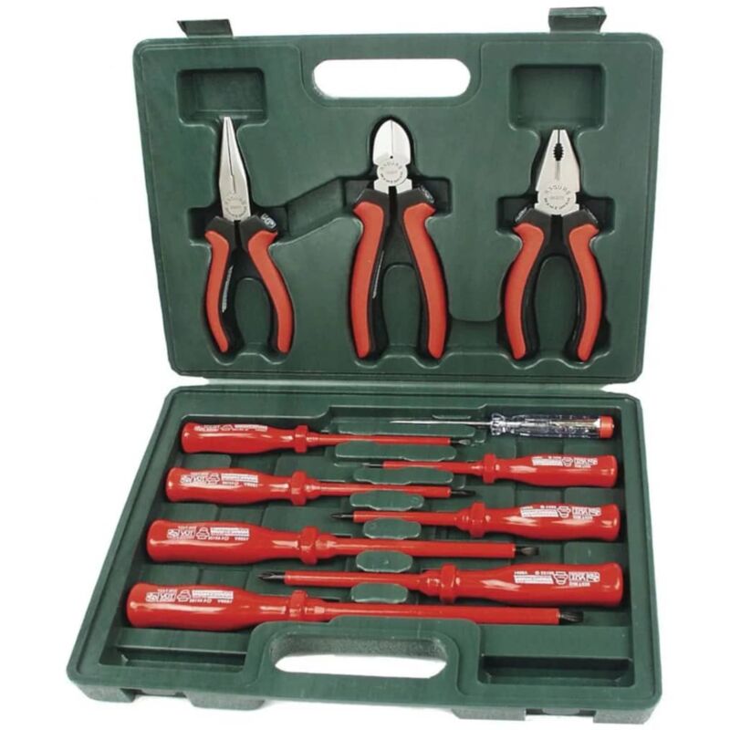 

Brüder Mannesmann Set de destornilladores y alicates VDE 11 uds 11240