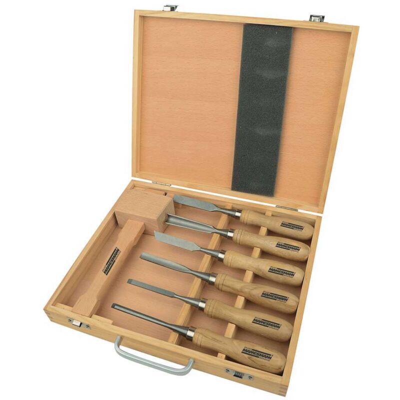 

Brüder Mannesmann Set de herramientas para tallar madera 7 pzas 66107
