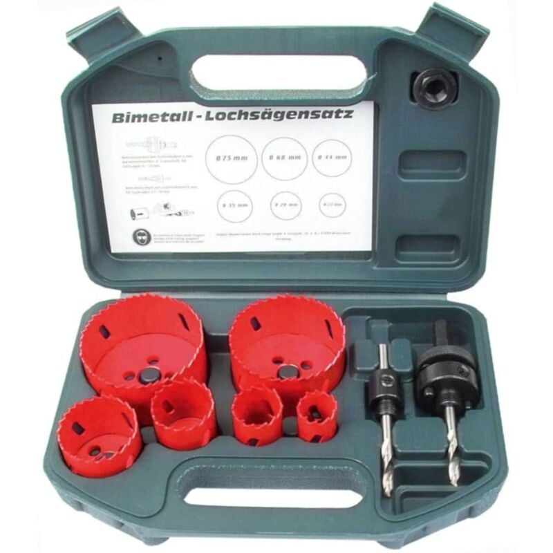 

Set de sierra de corona 8 uds HSS 44100 - Marrón - Brüder Mannesmann