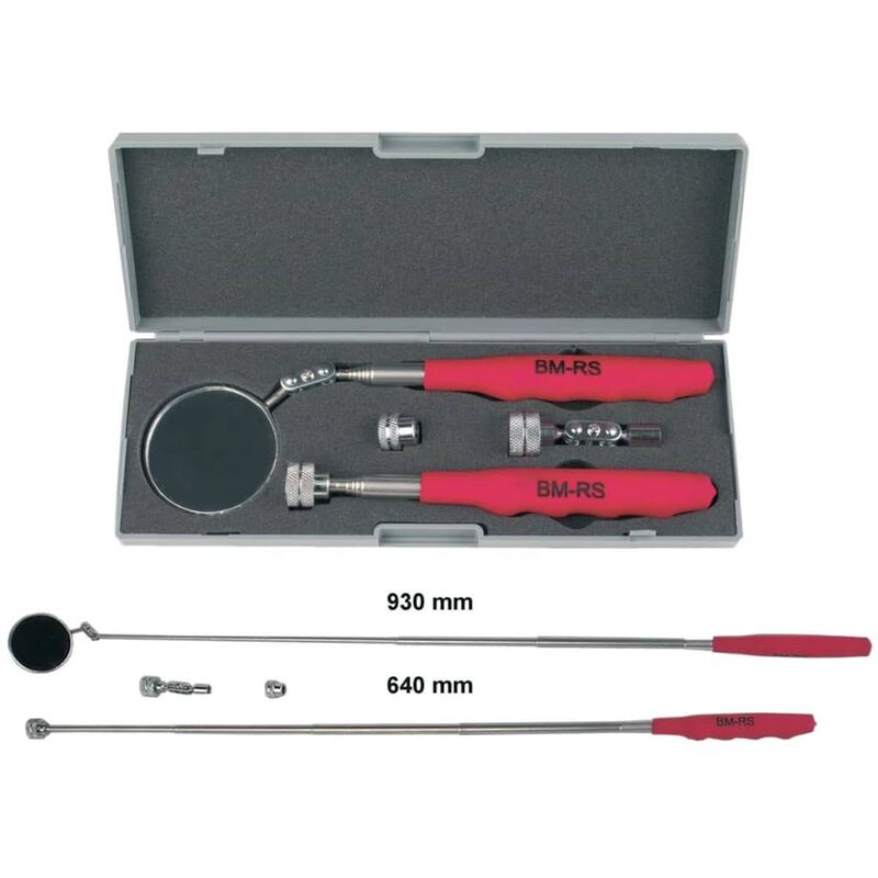 Brüder Mannesmann Teleskopspiegel und Magnetheber-Werkzeugsatz 00870